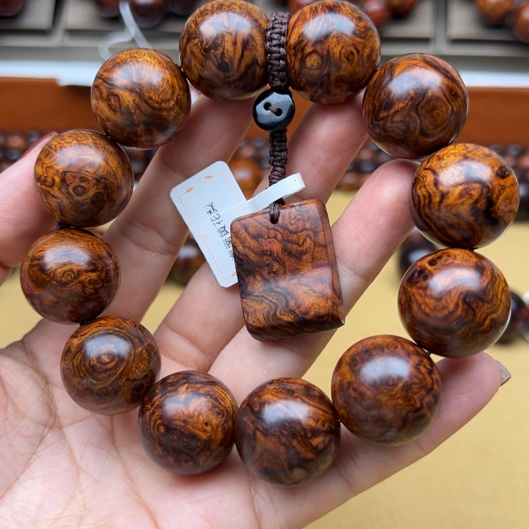 三***爸手串/手链黄花梨/降香黄檀