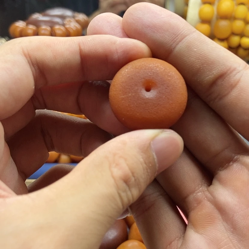 【闪购商品】琥珀未镶嵌珠宝奇石橘皮饼子