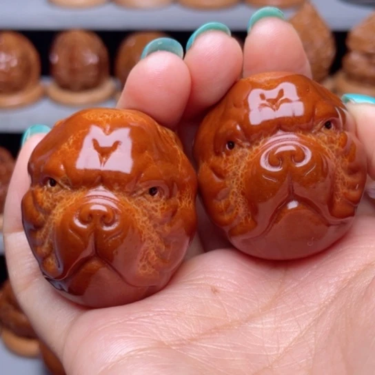 吊坠橄榄核狗手球3.7