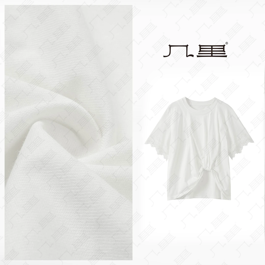 几里与麻【显瘦小心机】极简不规则圆领T恤 衣长57 胸围106 2042445