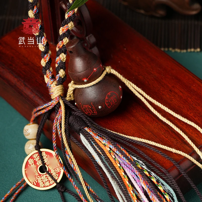 【武当山直发】武当玄岳·「雷韵」雷纹枣木葫芦挂坠