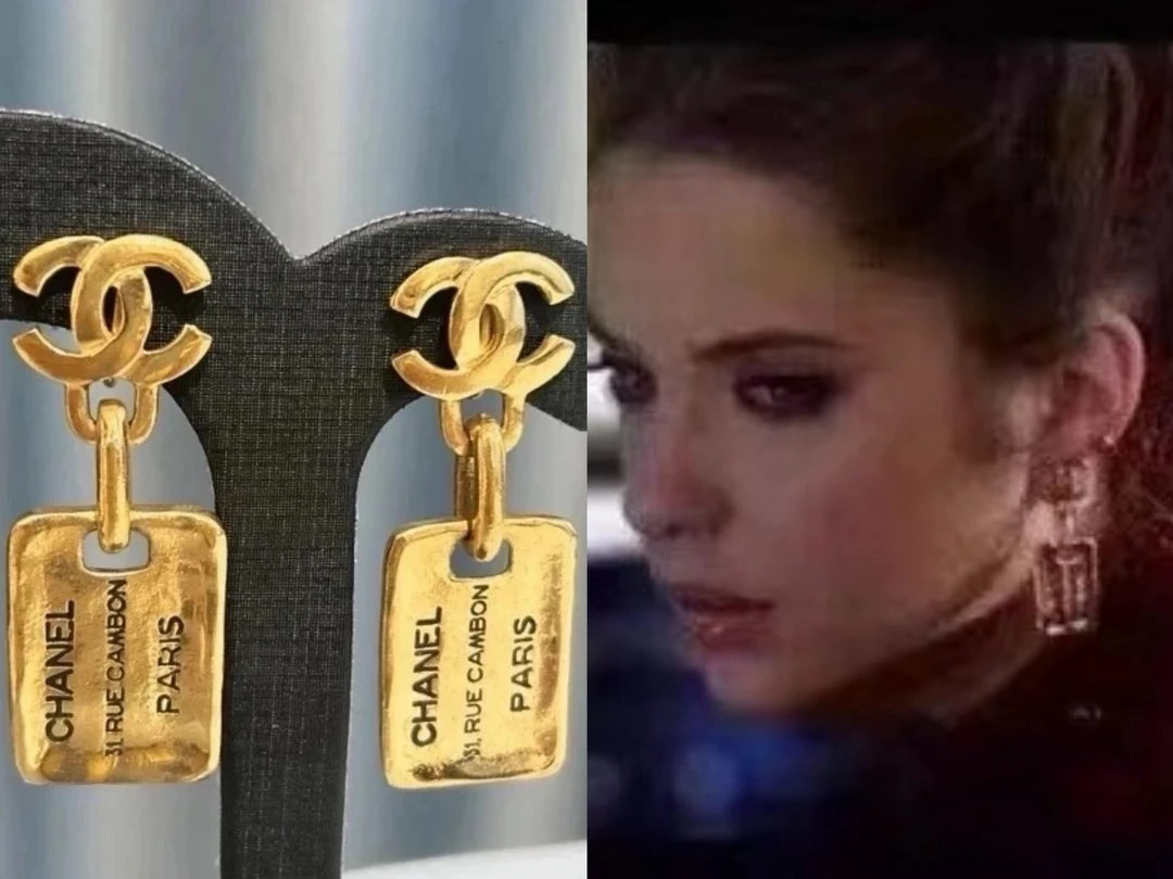95新 Chanel/香奈儿 Chanel vintage香奈儿中古康鹏耳夹