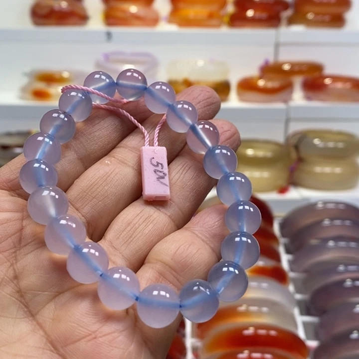 玛瑙/玉髓未镶嵌手链飘沙