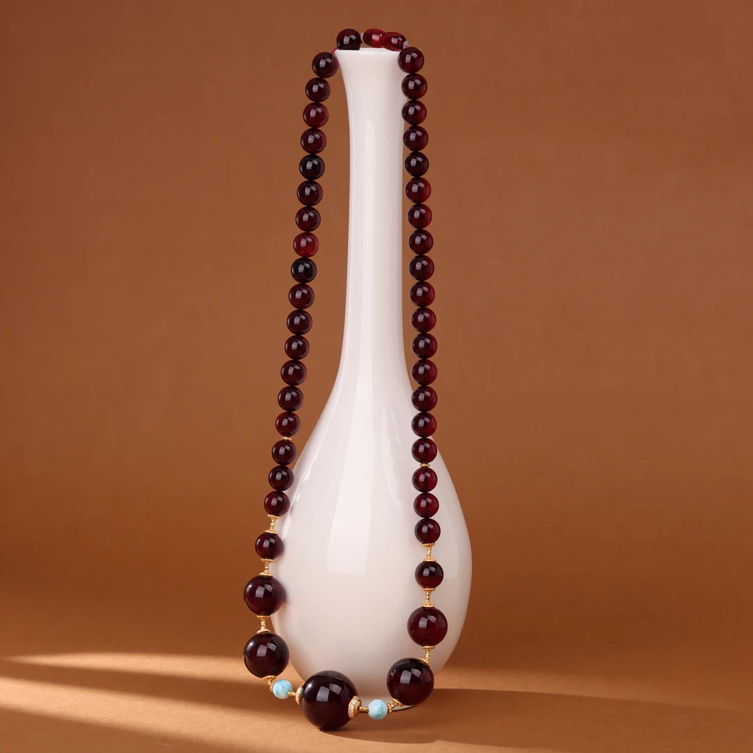 【央博玉】S925琥珀项链-YB93440005-多样性发一|BHP2