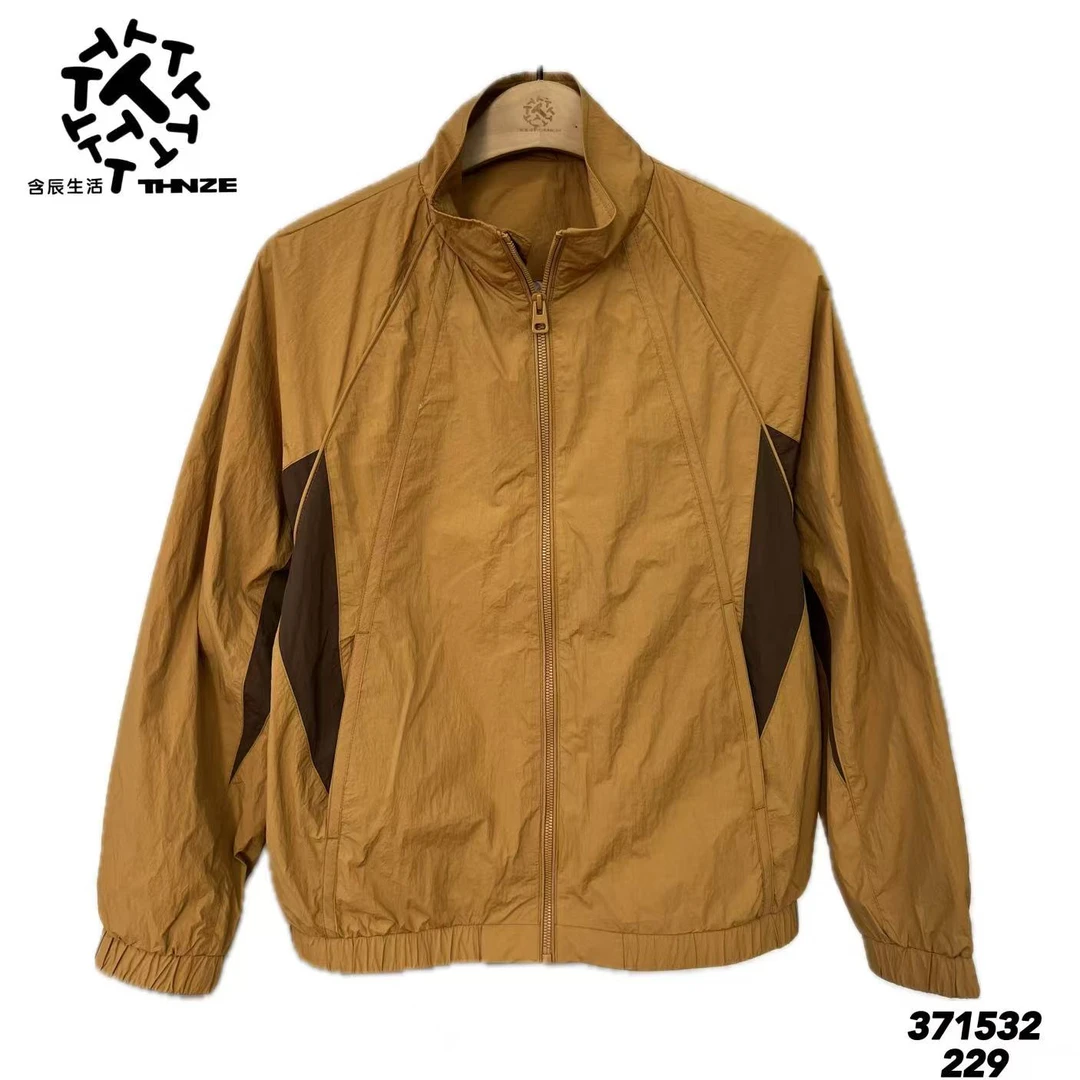 含辰生活男士拼色立领休闲风外套371532