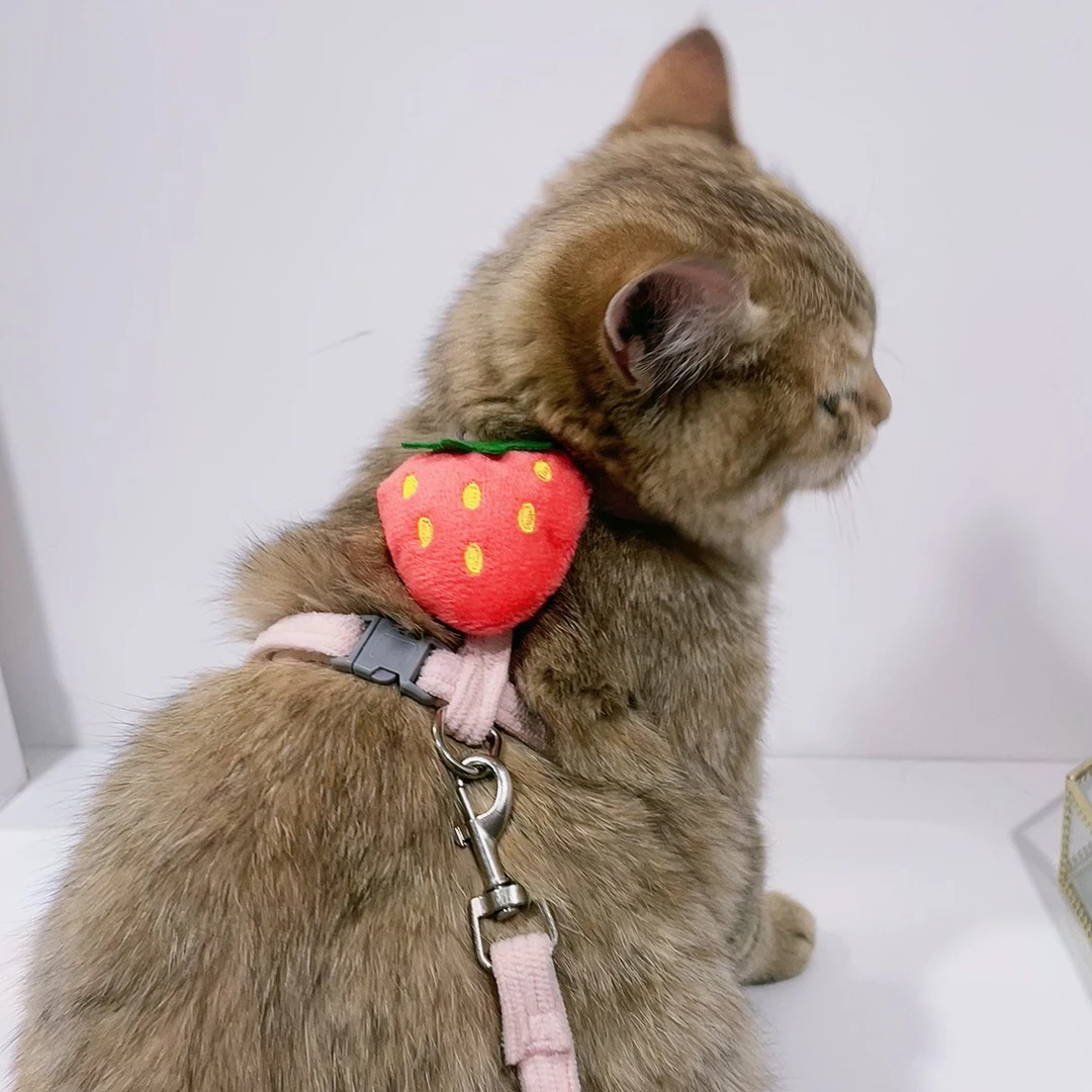 猫咪兔子通用可调节防挣脱工字型宠物外出牵引绳宠物牵引绳