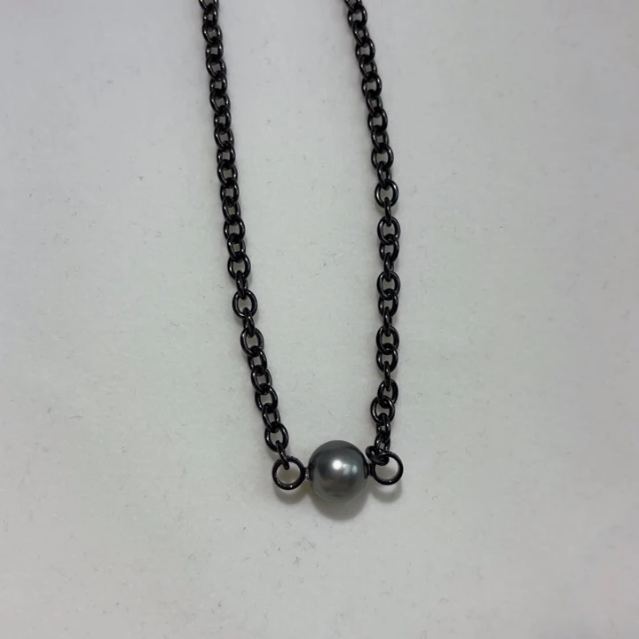 颈饰银S925镶嵌海水珍珠