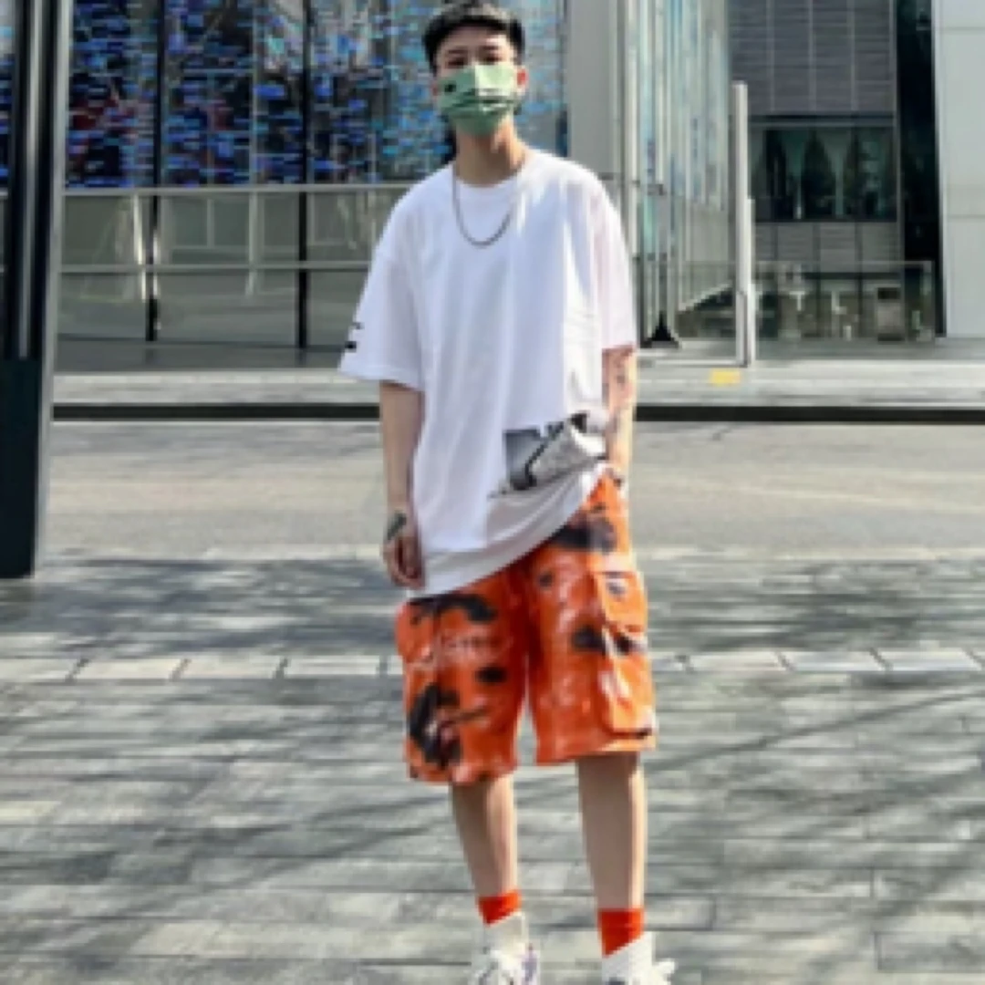 (直播)李宁LNG高端系列男女同款立体感白墨印花短袖T恤LHSS021