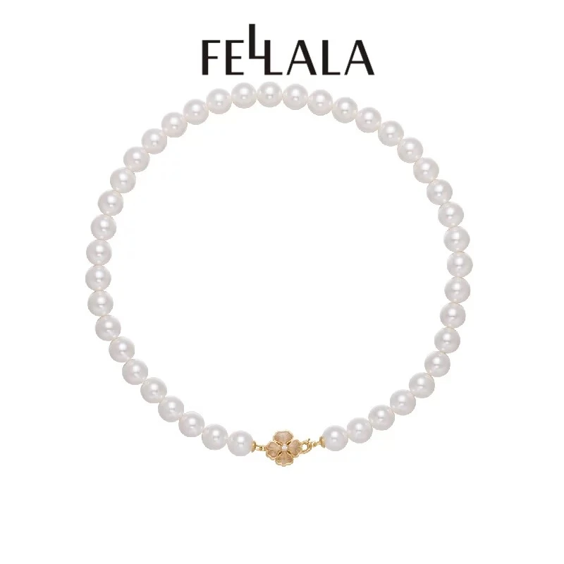 「中秋送礼」 Fellala/翡拉拉「印象巴黎」复古四叶草项链