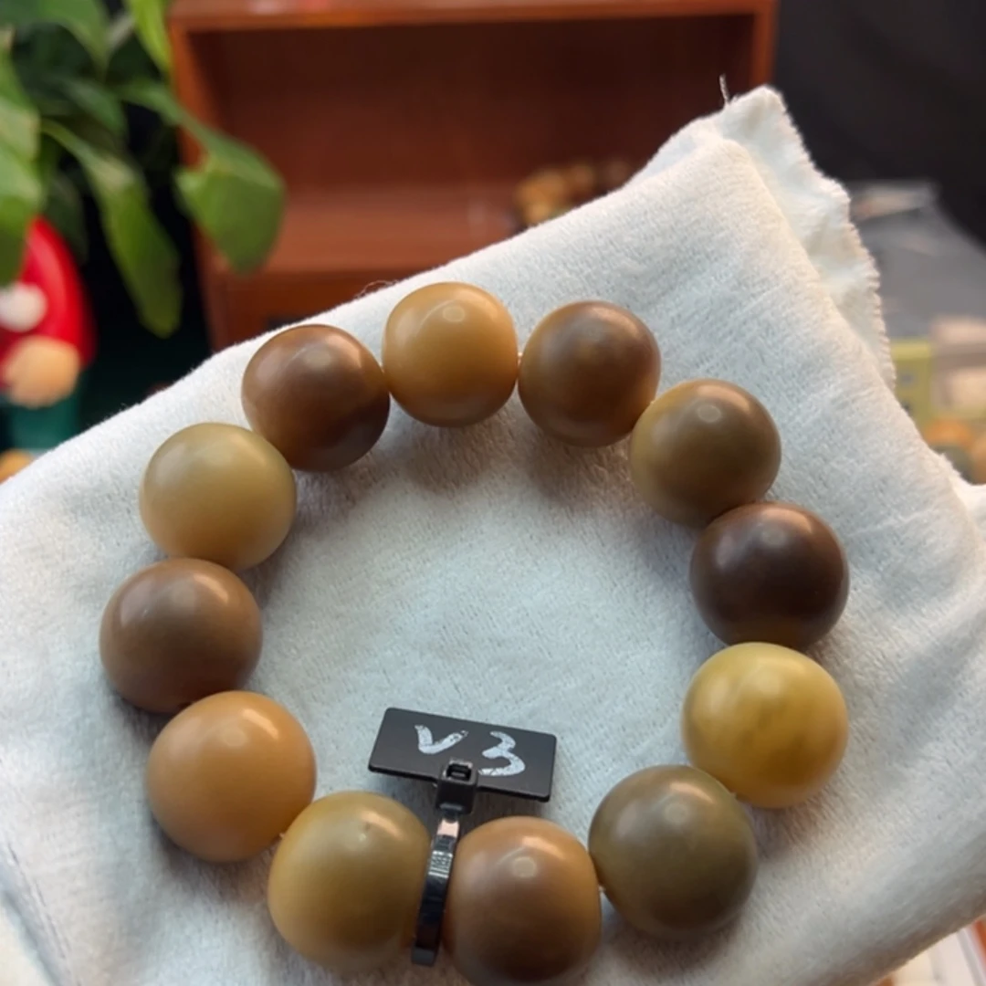 菩提根/象牙果手串卡22苹果干磨微瑕