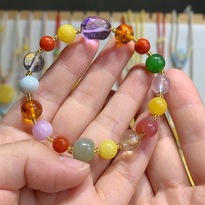 蜜蜡未镶嵌手链特价多宝