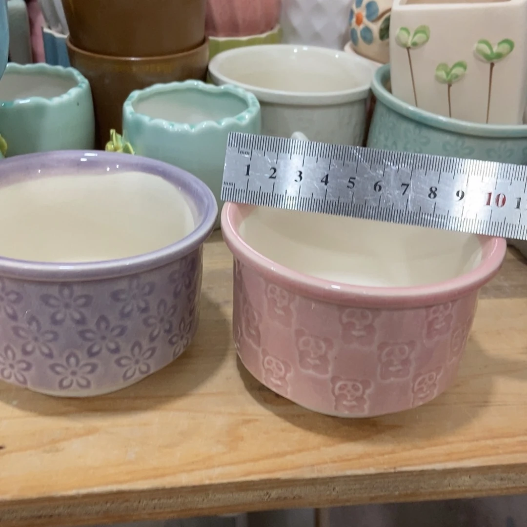 红陶高温陶瓷花盆