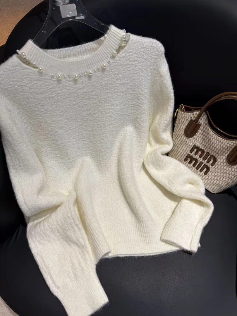 【饭饭专属】N1311-秋季宽松型气质百搭时尚网红毛针织衫