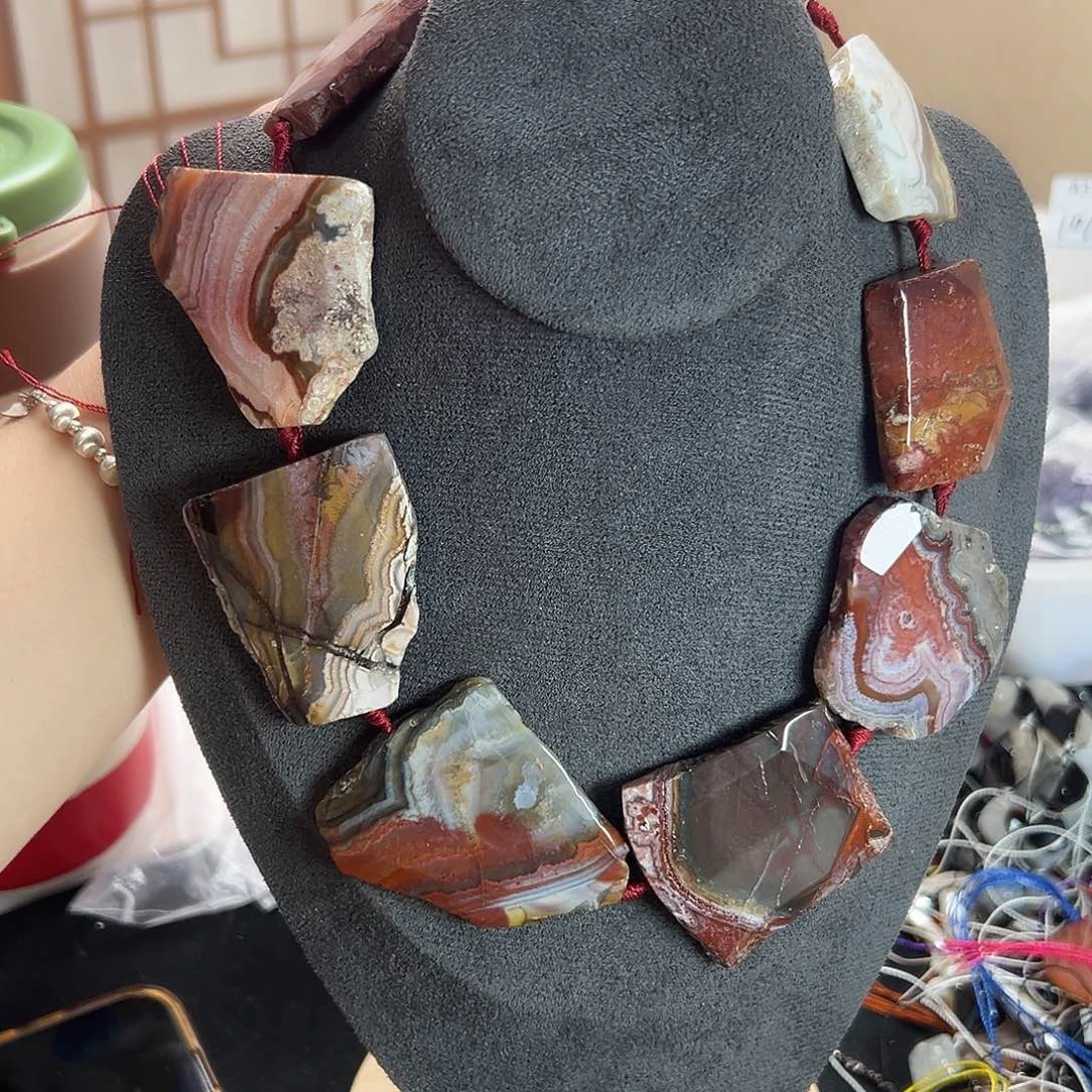 未镶嵌玛瑙/玉髓珠宝半成品a383 天然墨西哥海洋玛瑙方块拍二发一