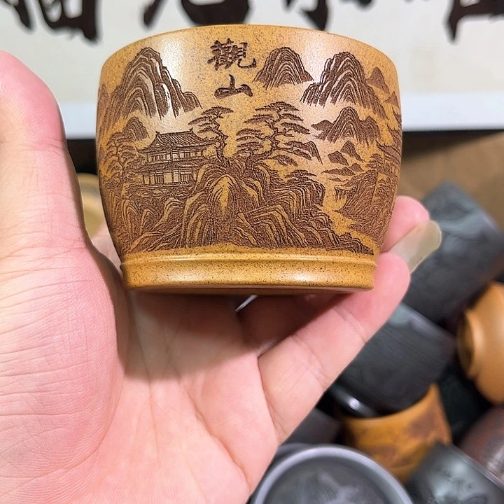 茶杯紫砂全手工紫砂主人杯