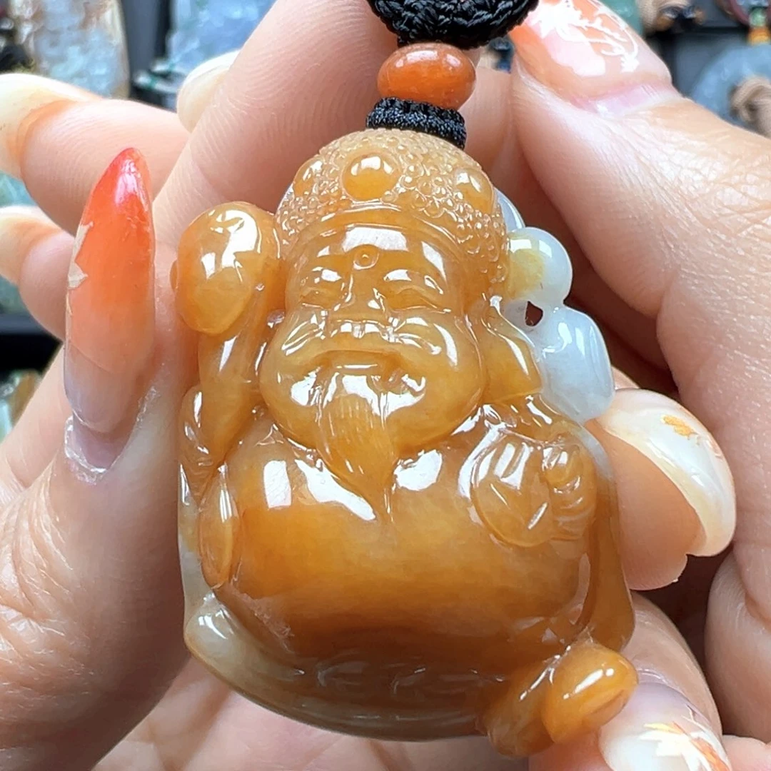 翡翠颈饰未镶嵌财爷