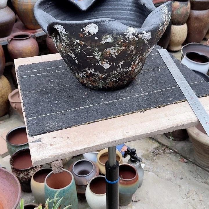 紫砂花盆高度23口径32