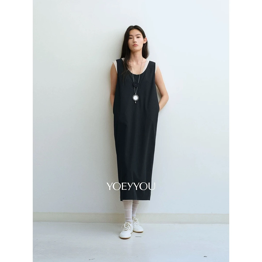 UCUT简刀 YOEYYOU 新款25品牌设计师无袖直身连衣裙17933
