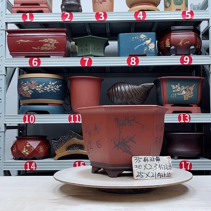 紫砂花盆紫砂花盆