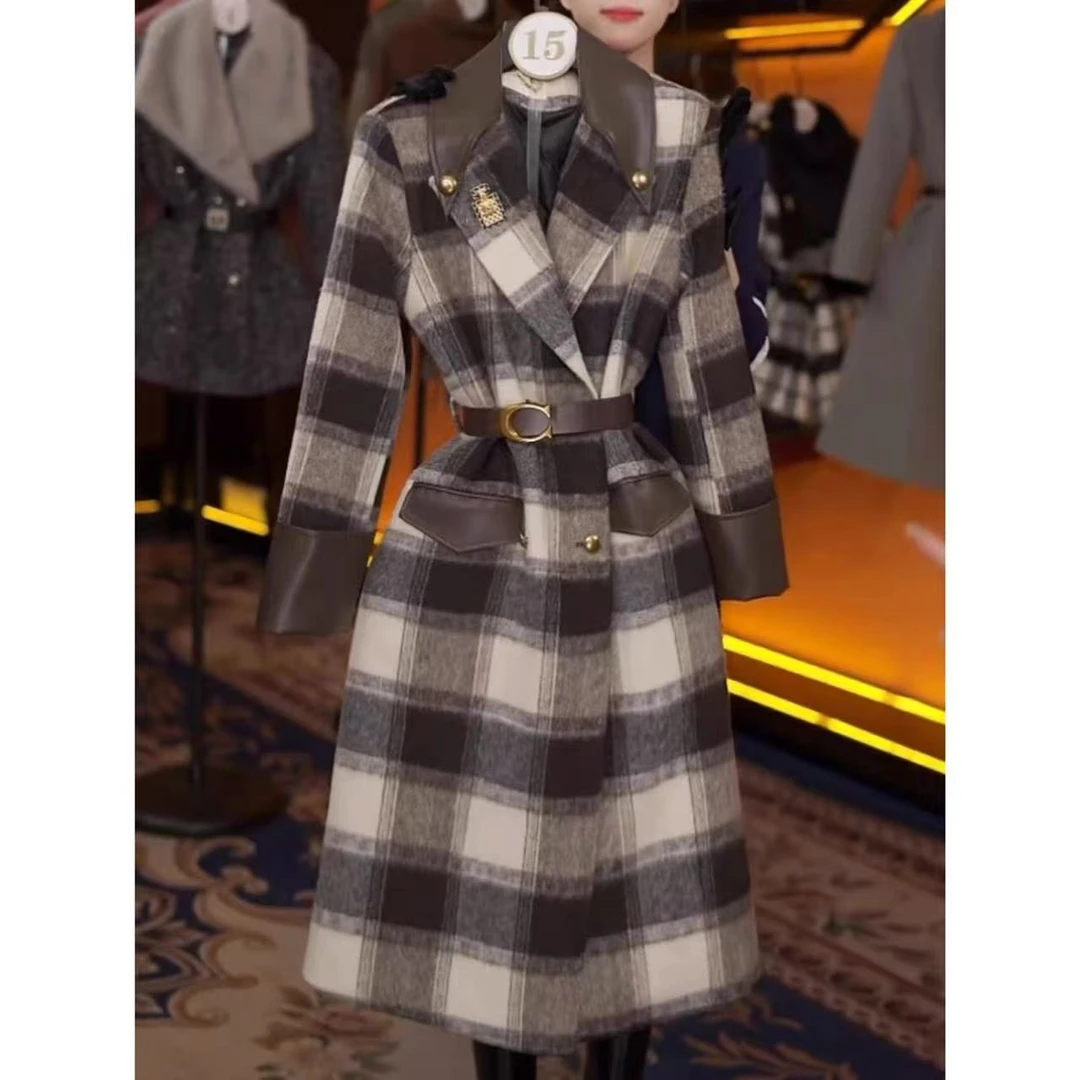 【大衣】冬季高档加厚保暖新款外套百搭气质女装9563[FZS]J