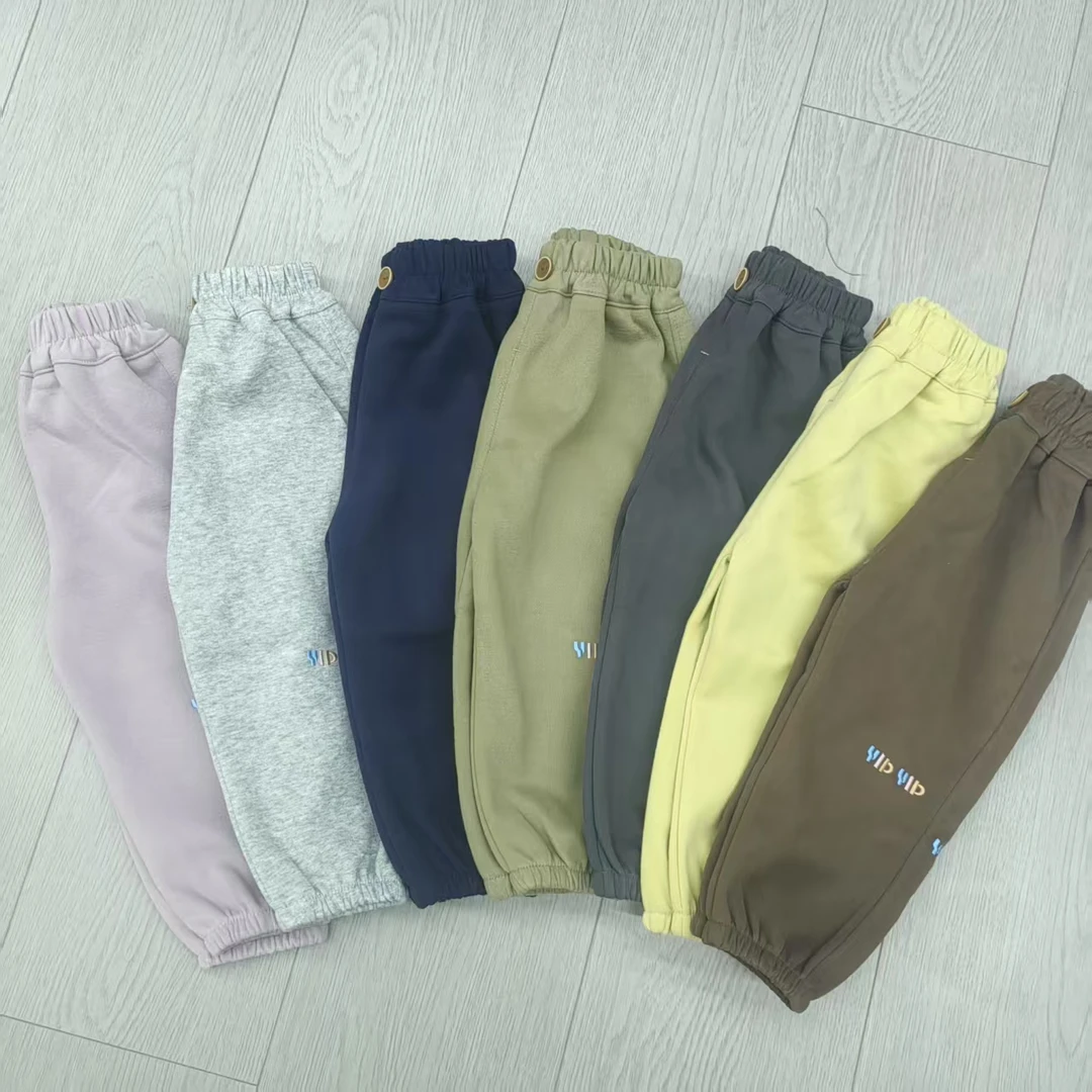 新款刺绣彩色字母卫裤90133