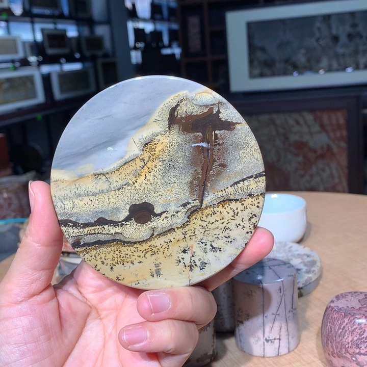 。广西国画石摆件，收藏观赏