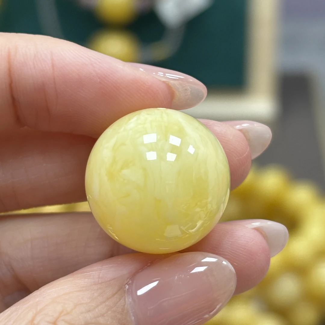 20.0mm 小妖珠宝天然原矿琥珀蜜蜡