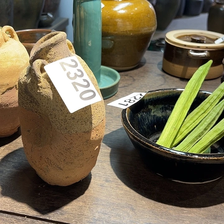 青***榄罐静界茶空老物件2320