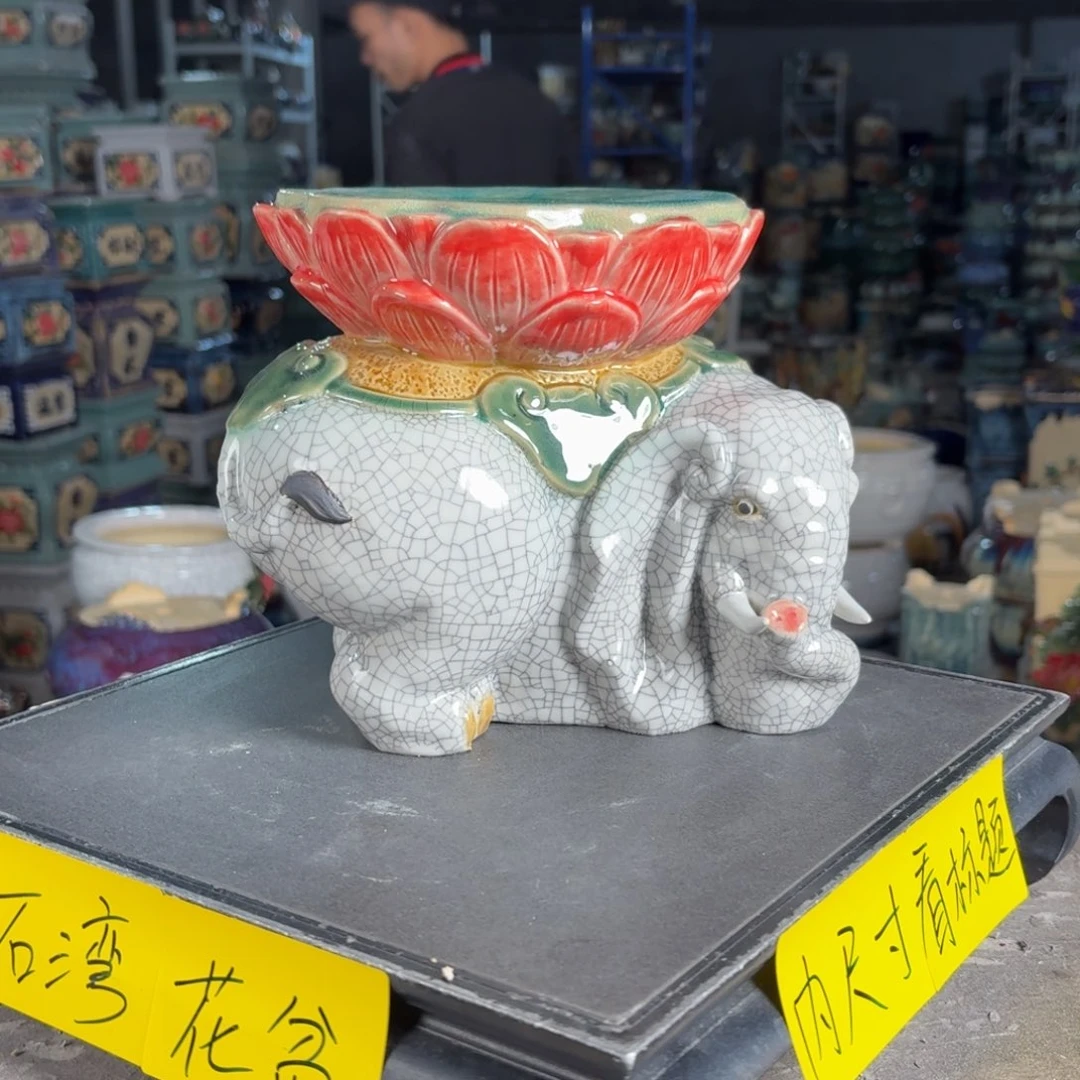 一风堂石湾花盆 面宽16高18