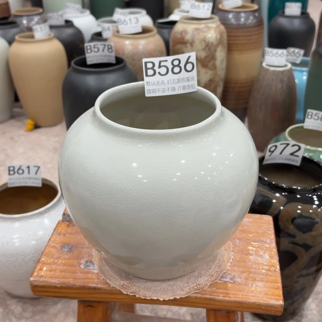 陶摆件瑕疵586景德镇陶瓷高18口11