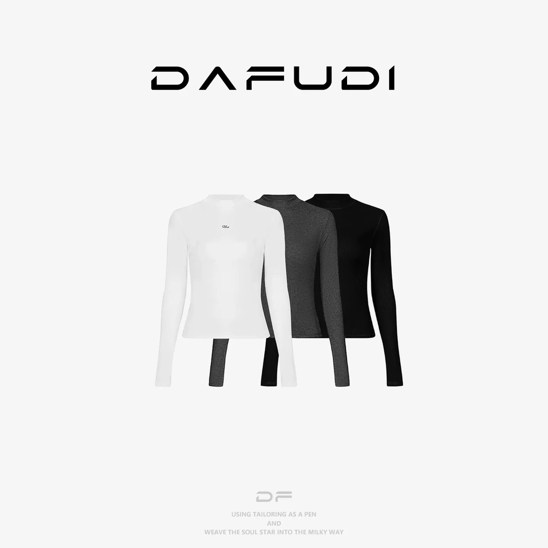 达芙笛【毛针织衫】25秋冬季时尚新款圆领长袖针织衫修身上衣Z7896