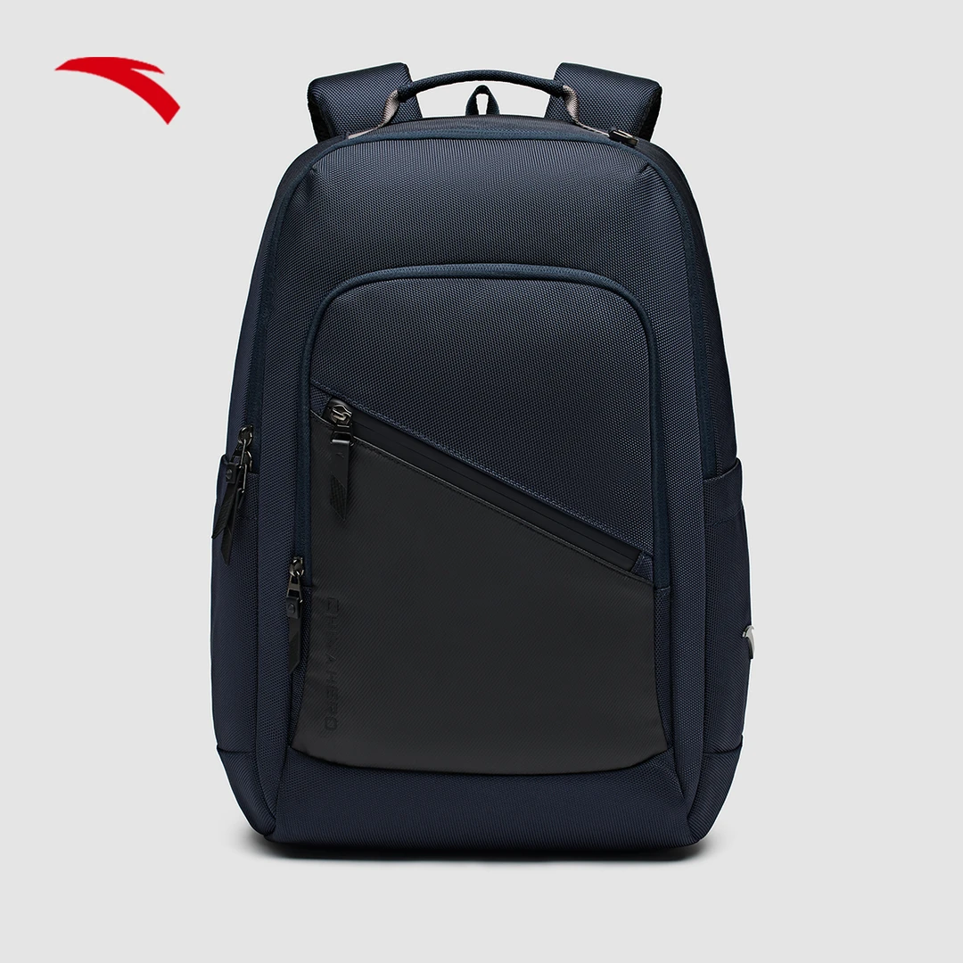 安踏双肩包新款简约拉链通勤学生电脑背包运动休闲书包多功能潮流