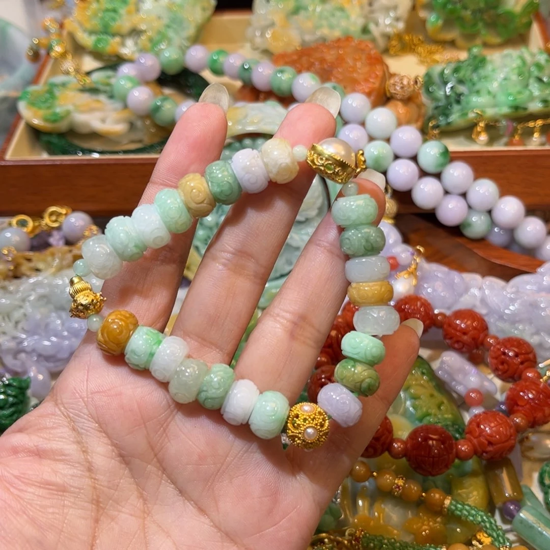 颈饰未镶嵌翡翠手链