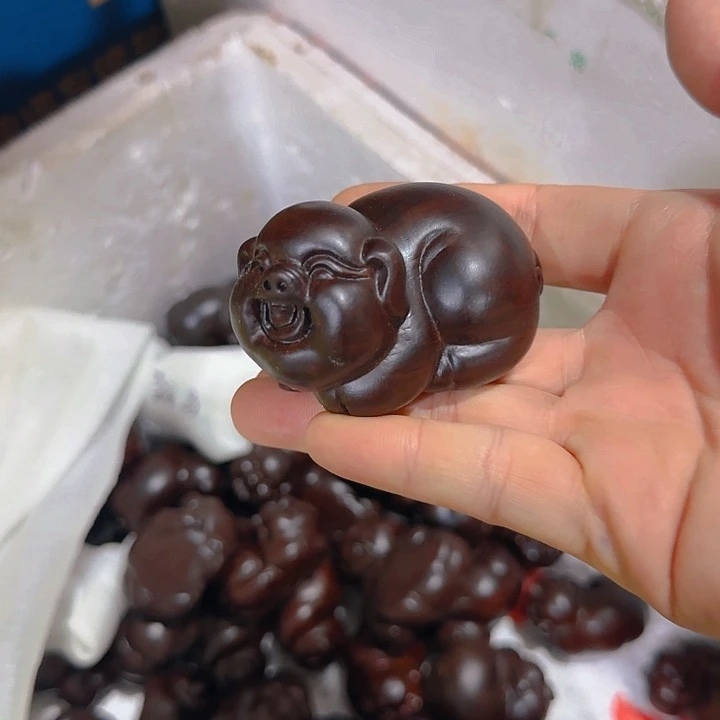 木黑檀木8福气猪一只