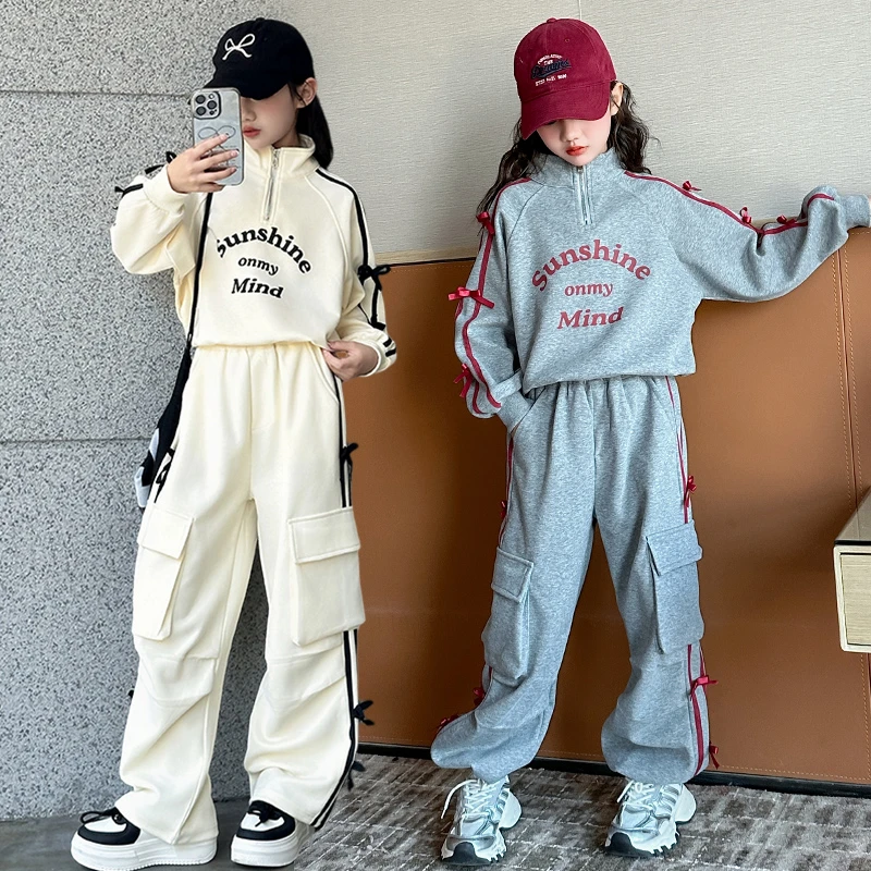 女童运动套装春秋季卫衣卫裤衣服2026年秋装中大童洋气儿童两件套