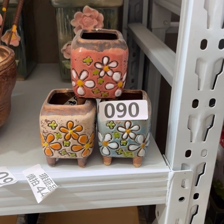 紫砂花盆粗陶材质多肉花盆