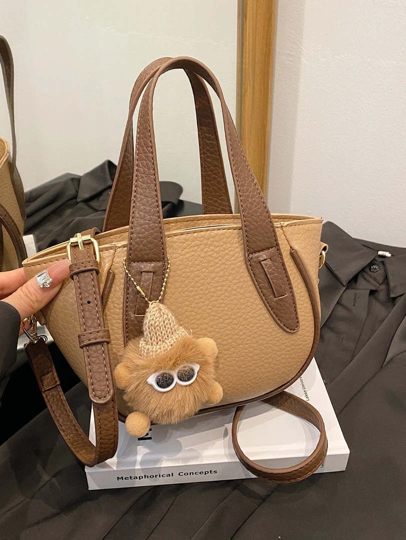 夏季单肩水桶包可折叠肩包小包包斜挎包网红编织包草编单根