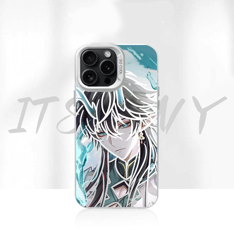 崩铁饮月君手机壳防指纹爆款二次元动漫苹果华为小米ins风