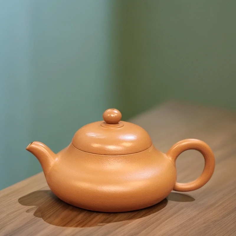 【玉乳壶】 入门级黄金朱泥潮州手拉壶家用红茶普洱茶功夫茶具