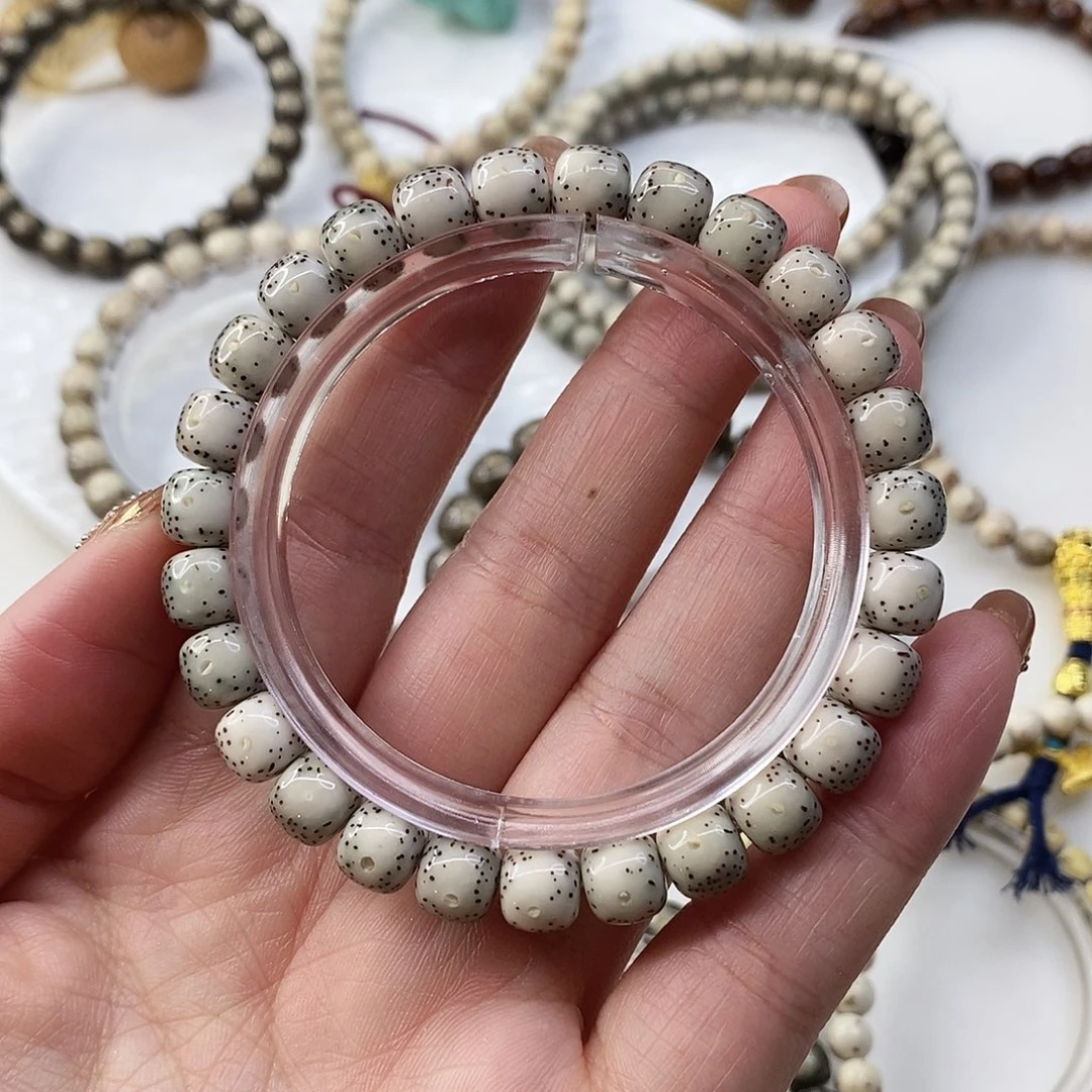 星月菩提手串8.5通体大留白