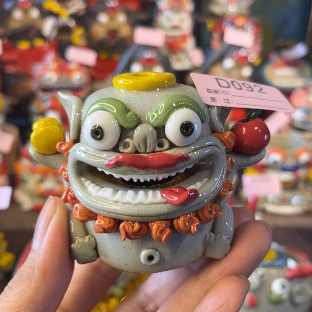 泥塑纯手工茶宠摆件