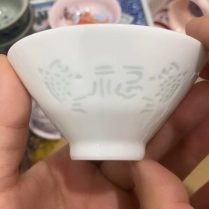 摆件陶景德镇陶瓷主人杯23445
