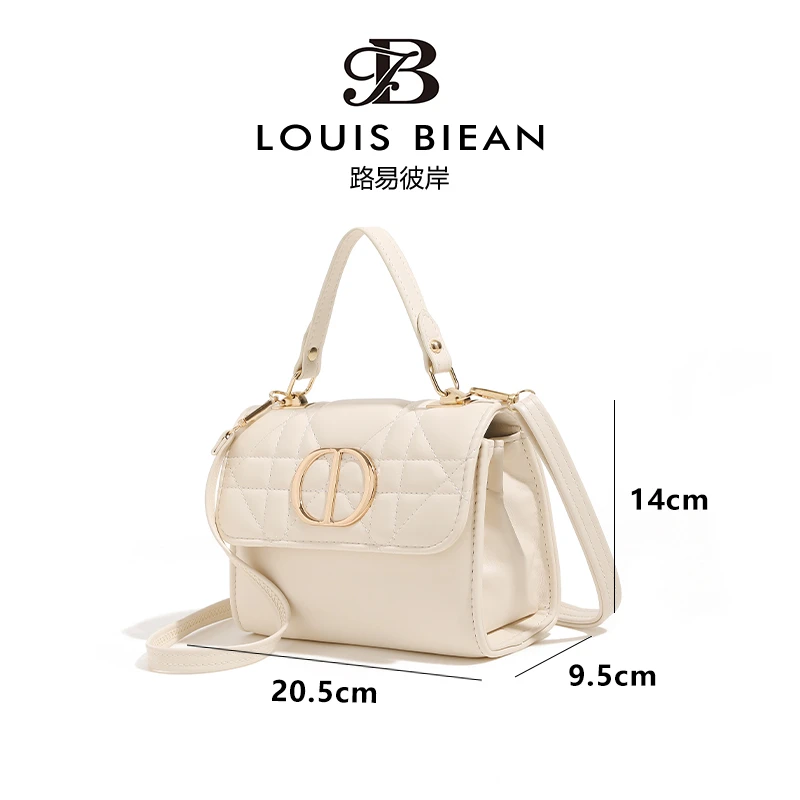 Louis biean新款链条质感小包小香风时尚菱格斜挎单3105-黑