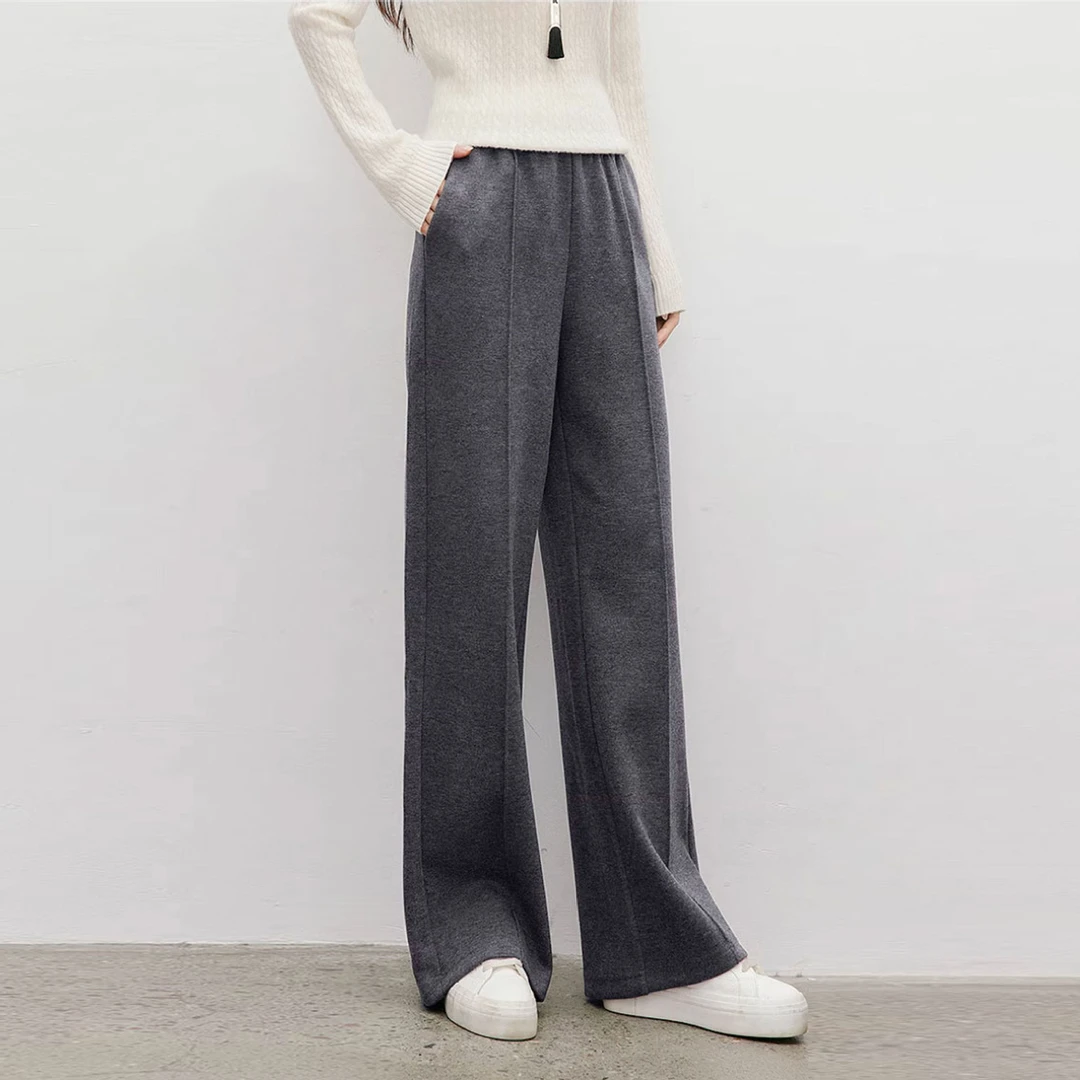 【羊毛醋酸腿精裤】糯米裤百搭显瘦加厚加绒直筒阔腿裤25608/25668