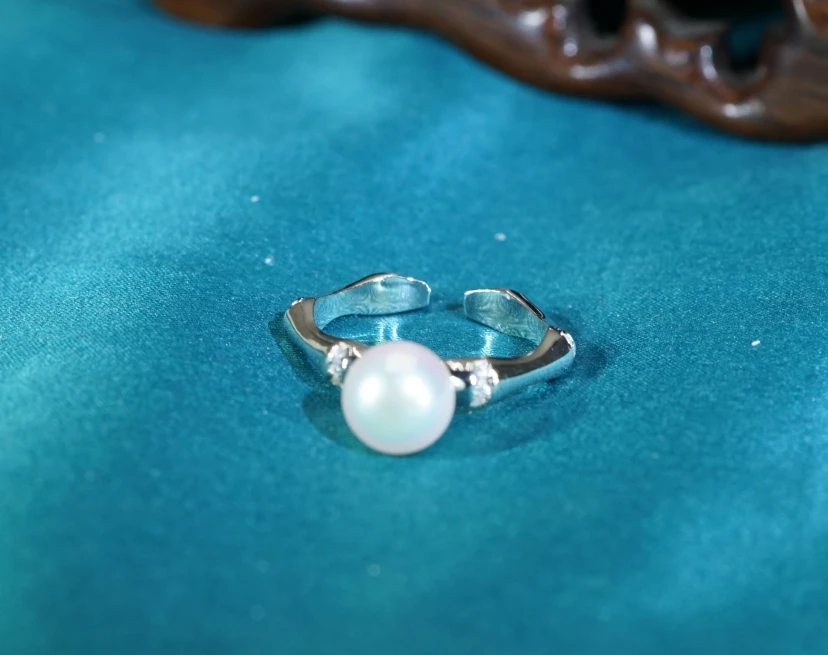 S925海水AKOYA珍珠戒指 MX022021