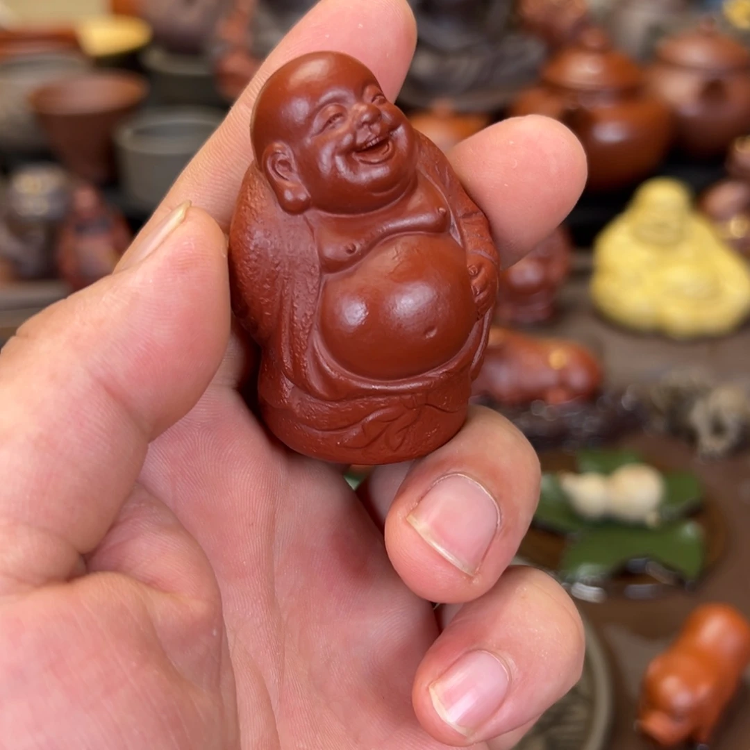 紫砂茶宠紫砂弥勒