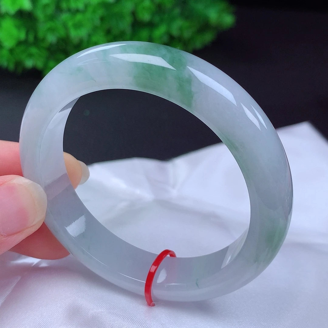 翡翠未镶嵌手镯54圈口681210