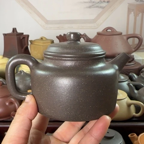 茶壶紫砂梨皮天青230c c