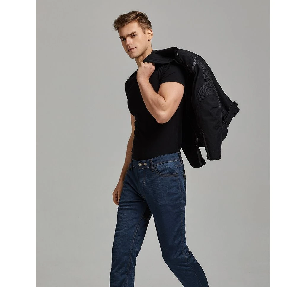 高端男装 早春款时尚休闲百搭弹力修身牛仔裤3218