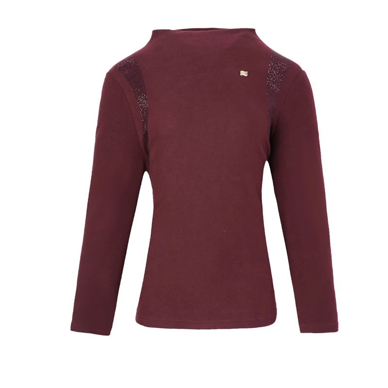 21913大码女装2024秋冬时尚优雅气质休闲百搭显瘦保暖打底衫